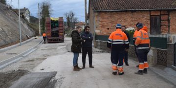 La ampliación de la carretera entre San Vicente y Salcedo en Vioño entra en su fase final