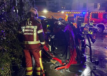 Tres jóvenes fallecen en accidente en la N-634 en Cabezón de la Sal