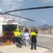 Un hombre de 76 años sufre quemaduras en el 50% de su cuerpo tras incendiarse su embarcación frente al faro de Suances
