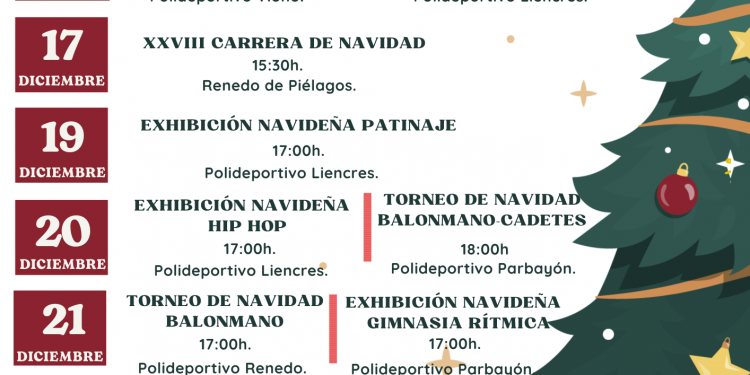 El deporte será protagonista en Piélagos estas Navidades