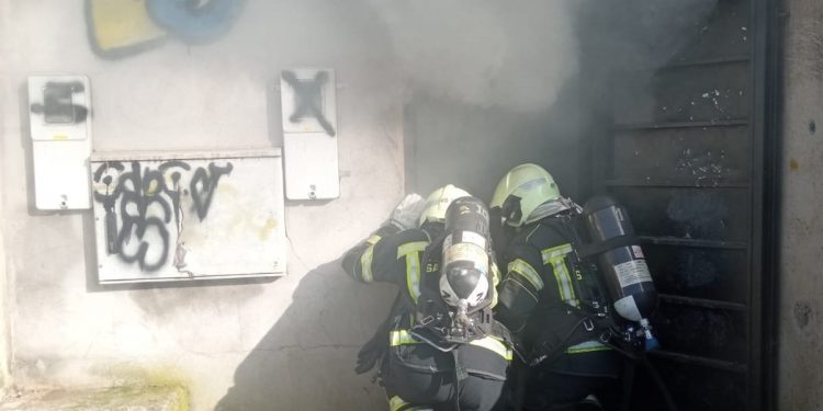 Se incendia el parque de la Araña de Cueto