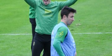 Vuelta al trabajo ayer en las Instalaciones Nando Yosu tras las vacaciones navideñas