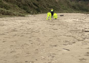 Los operarios de Tragsa ya limpian las playas de Cantabria