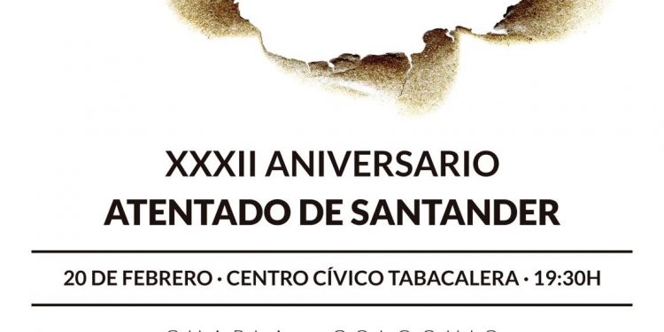 Santander recuerda a las víctimas del terrorismo en el 32 aniversario del atentado de La Albericia con una ofrenda floral y un coloquio