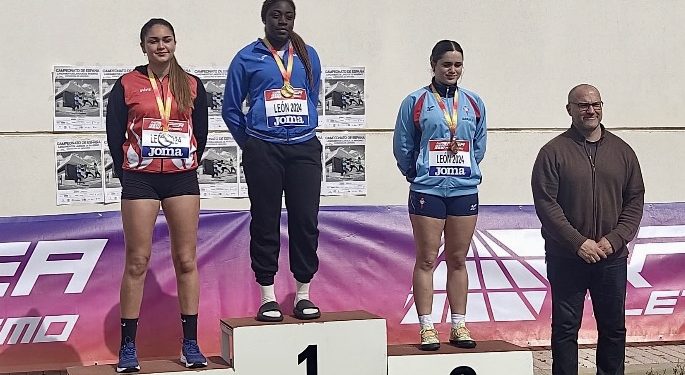 Dos oros y una plata para los cántabros en el Campeonato de España de Lanzamiento Largos de Menores