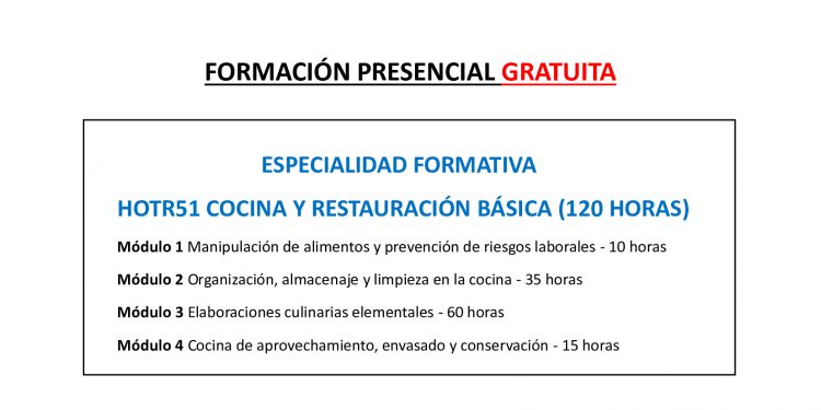 Hostelería de Cantabria ofrece un Certificado Profesional y una Especialidad Formativa en cocina dentro de la oferta de formación profesional para el empleo completamente gratuita