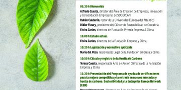 SODERCAN organiza una jornada sobre ‘Actualidad normativa en la medición de la huella de carbono’