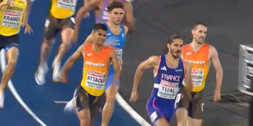 El torrelaveguense Mohamed Attaoui logra la plata en los 800 metros en su primer Europeo
