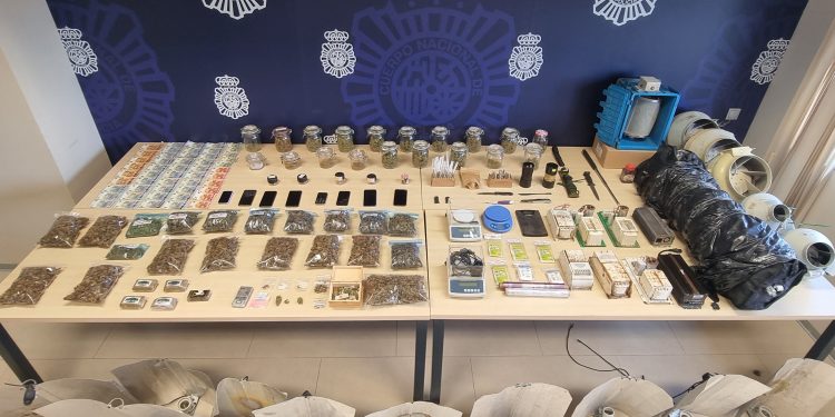 La Policía Nacional en el marco de una operación contra el tráfico de drogas clausura una Asociación Cannábica, saldándose el operativo con nueve personas detenidas