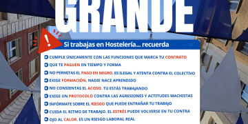 CCOO insta a la hostelería de Santander a gratificar el sacrificio y el sobresfuerzo laboral que supone al personal atender la Semana Grande