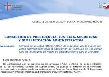Presidencia destina 50.000 euros para subvencionar la promoción de la tauromaquia en municipios en riesgo de despoblamiento