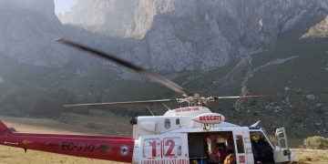 Evacuado un senderista madrileño de 20 años en Picos de Europa