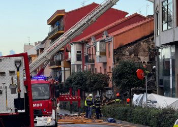 Fallece una persona en un derrumbe de un edificio en La Albericia