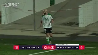 El Racing gana en Lanzarote y sigue adelante en la Copa del Rey (3-4)
