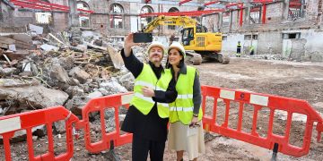 Las obras del Reina Sofía en Santander avanzan a buen ritmo y la nueva estructura del edificio estará lista el próximo verano