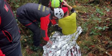 Rescatado en Valdáliga un juez de caza tras luxarse el hombro