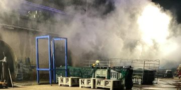 Incendio en las bodegas del Puerto de San Vicente de la Barquera