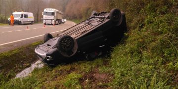Accidente en Santa María de Cayón deja dos heridos tras colisión múltiple