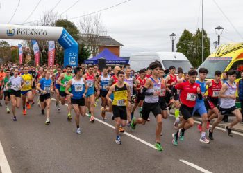 Más de 400 atletas corren en la VI Carrera Popular de Nochebuena en Polanco