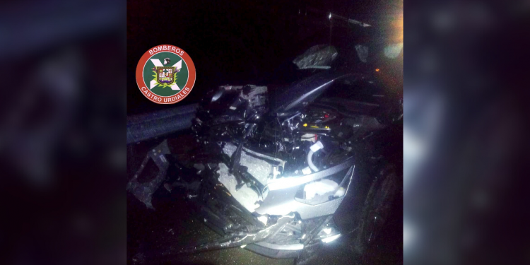 Accidente de tráfico en la A8 a la altura de Liendo deja un herido atrapado