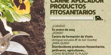 Últimas plazas para el curso básico de aplicador de productos fitosanitarios y el de renovación del carné para el uso de biocidas e insecticidas de Piélagos
