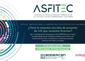 SODERCAN lanza el programa ASFITEC para impulsar la innovación empresarial en Cantabria
