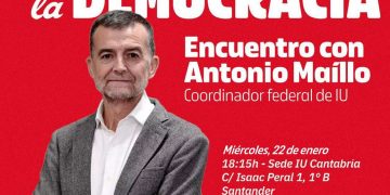 Antonio Maíllo presenta en Cantabria la iniciativa ‘Convocatoria por la Democracia’ en una intensa jornada de trabajo