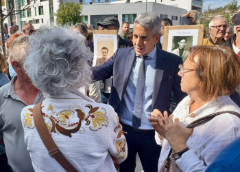 Zuloaga: “Exigimos el cumplimiento de la Ley de Memoria del Estado en Cantabria y en ayuntamientos como el de Santander, porque la dictadura es del todo incompatible con la democracia’