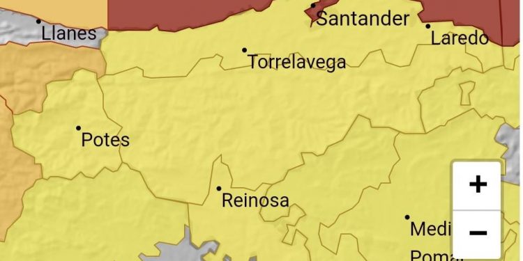 El 112 gestiona 16 incidencias por el viento en Cantabria y mantiene avisos por temporal