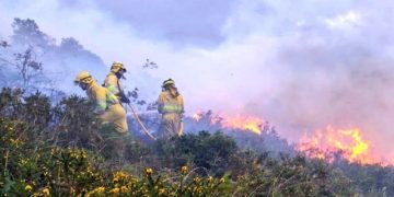 Cantabria registra cuatro incendios forestales, dos de ellos aún activos