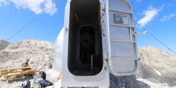 Cabaña Verónica registra la temperatura más baja de Cantabria con -4,9 °C y fuertes vientos en la región