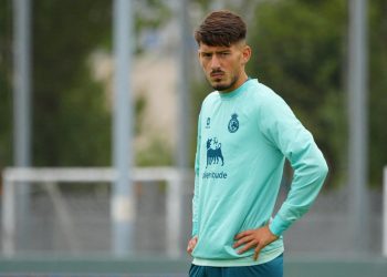 Vencedor entrena con normalidad en la última sesión antes del enfrentamiento con el Málaga