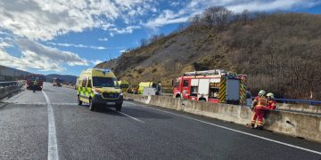 Fallece una mujer de 70 años y siete heridos en un accidente múltiple en la A-67