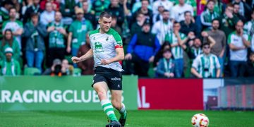 El Racing en alerta por la posible baja de Álvaro Mantilla ante el Albacete