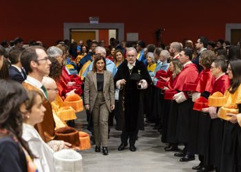Ángel Pazos se despide como rector de la Universidad de Cantabria en el acto de Santo Tomás