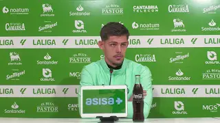 Javi Montero: “En el Racing hemos roto la mala racha y estamos muy contentos”