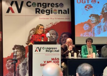 La Delegada del Gobierno en Cantabria resalta el compromiso del Gobierno con los derechos laborales en el XV Congreso de UGT Cantabria