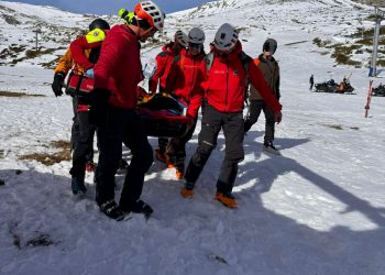 Evacuada en helicóptero una mujer de 66 años tras sufrir una fractura de cadera en Alto Campoo