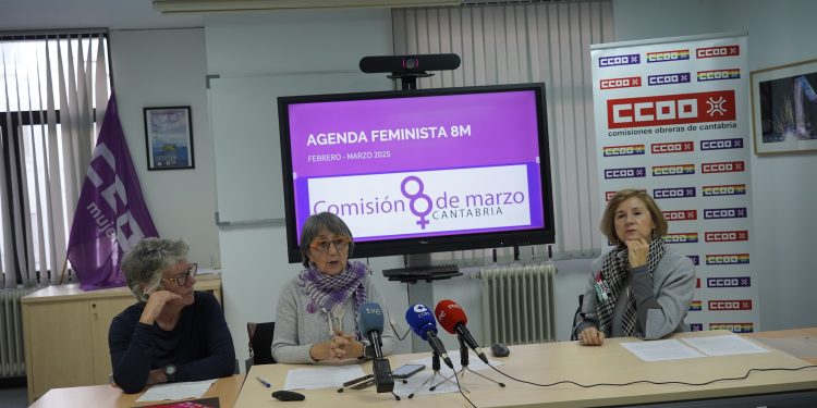 La Comisión 8 de Marzo convoca una manifestación matinal en Santander por el Día Internacional de las Mujeres