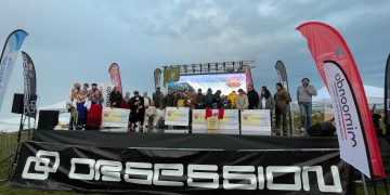 Manuel Lezcano, campeón de España de olas grandes en una edición de La Vaca Gigante sin ganador absoluto