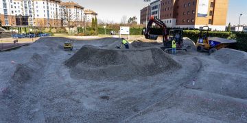 Camargo avanza en la construcción de un nuevo pumptrack en la zona de Cros