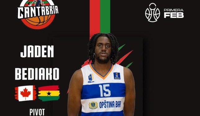 Jaden Bediako refuerza el juego interior de Grupo Alega Cantabria hasta final de temporada