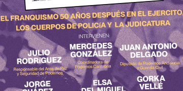 Podemos analiza en Santander la herencia franquista en las instituciones 50 años después