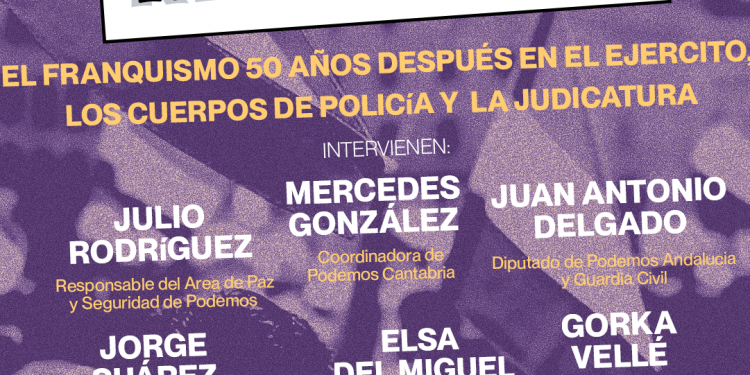 Podemos analiza en Santander la herencia franquista en las instituciones 50 años después