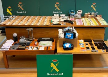La Guardia Civil desarticula un grupo criminal dedicado al tráfico de drogas en Palencia, Cantabria y Burgos