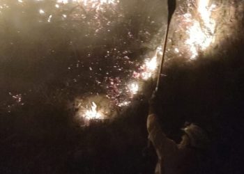 El viento intensifica los incendios forestales en Cantabria, con 8 fuegos activos