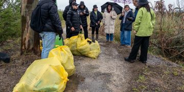 Voluntarios retiran 100 kilos de basura en la ría de Requejada en una jornada de limpieza medioambiental