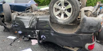 Fallece una mujer de 62 años tras volcar su todoterreno en la S-10, a la altura de Heras