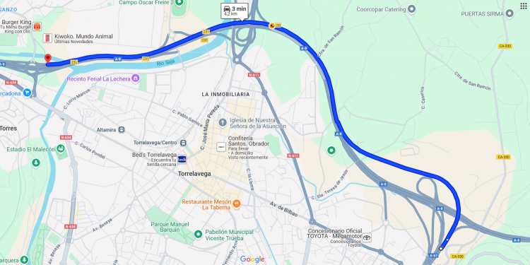 Cortes y desvíos en la A-67 por la apertura del nuevo trazado en el nudo de Torrelavega