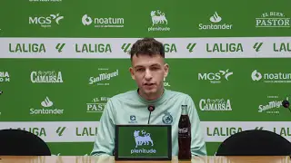 Iñigo Vicente confía en la victoria ante el Dépor en El Sardinero